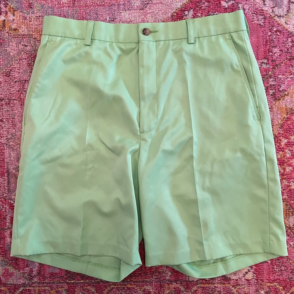 Oxford golf lime green super dry shorts